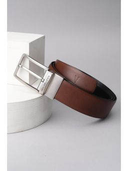 Van Heusen - Men Brown Solid Formal Reversible Belt