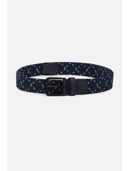 Van Heusen - Men Navy Blue Printed Casual Belt