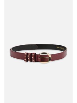 Van Heusen - Women Maroon Solid Casual Belt