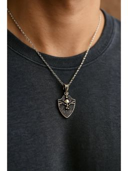 SKO - Miora Silver Shield and Swords Pendant