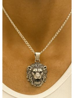 SKO - Miora Silver Majestic Lion Head Pendant