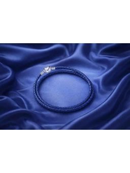 SKO - Miora Blue Braided Leather Wrap Bracelet