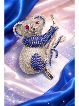 Miora - Silver Koala Brooch
