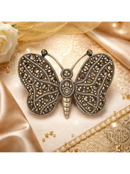 SKO - Miora Black Butterfly Brooch