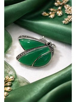 Miora - Green Butterfly Brooch
