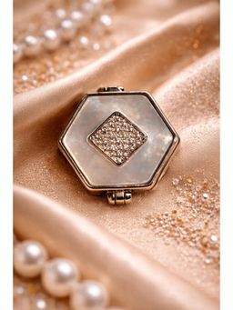 SKO - Miora Silver Stellar Emblem Button Pendent