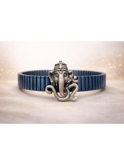 SKO - Miora Blue Om Ganesha Ceramic Adjustable Bracelet