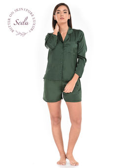 mackly - Short Set With Long Sleeves - Green