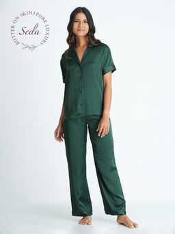 mackly - Womens Satin Pyjama (Set of 2)
