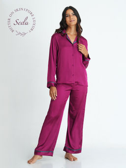 mackly - Womens Satin Pyjama (Set of 2)