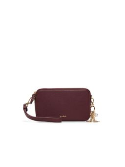 Aldo - Women Maroon Cross Body Bag with Keychain