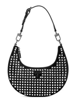Guess - Women Black Embellished Lua Shoulder Bag (S)