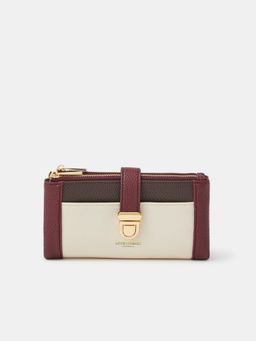 Accessorize London - Women Maroon Push Lock Wallet