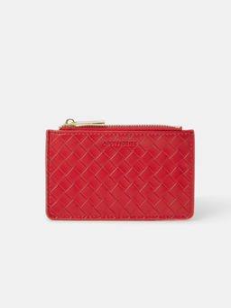Accessorize London - Women Red Weave Card Case