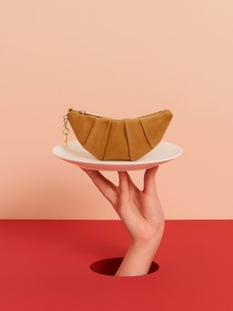 Accessorize London - Women Brown Croissant Style Pouch