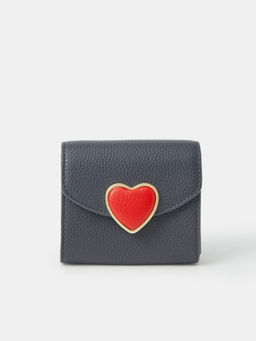 Accessorize London - Women Navy Blue Heart Valentines Wallet