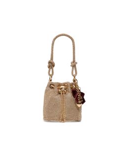 Aldo - Women Marvelon Gold Potli Bag with Keychain