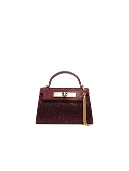 Aldo - Women Niki Maroon Top Handle Sling Bag with Keychain