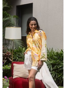 Beyond Tara - Yellow Florence Floral Print Shirt