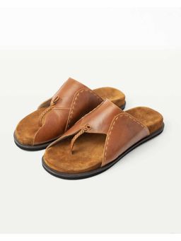 Gully Labs - Sal Brown Artisan Slip-On Sandals
