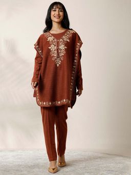 Libas - Embroidered Wool Co-Ord Set