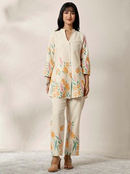 Libas - Printed Cotton Blend Co-Ord Set