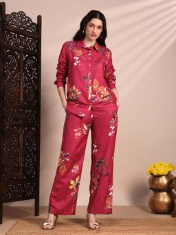Globus - Women Pink Floral Co-Ord Set