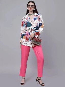ANNY - High Street Summer Floral Blazer - Multi-Color