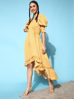 STREET 9 - Low High Dress - Yellow
