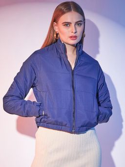 STREET 9 - Crop puffer jacket - Blue