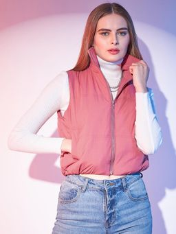 STREET 9 - Crop puffer jacket - Pink