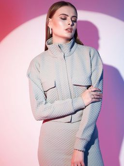 STREET 9 - Textured Jacket - Grey