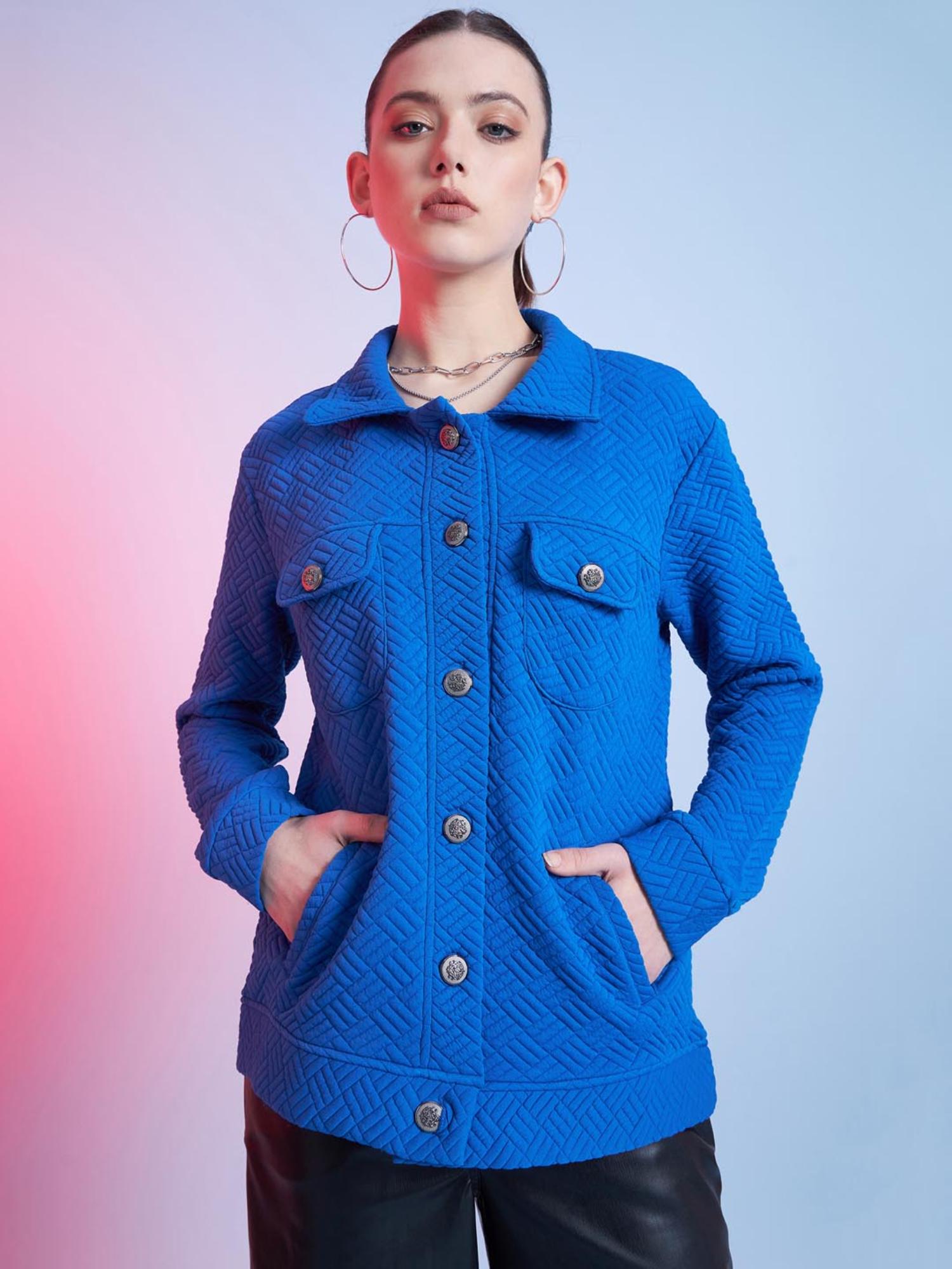 street 9 Quilted Jacket - Blue-picture-25
