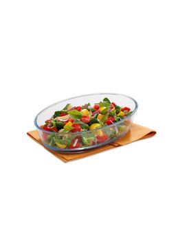Signoraware - Transparent Bake and Serve Borosilicate Glass Oval Bowl