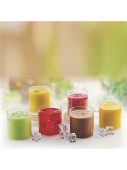 Signoraware - Transparent Illusion Borosilicate Glass Drinking Glasses (Pack of 6)