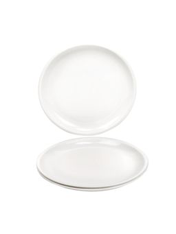 Signoraware - White BPA Free Plastic Full Round Plates (Pack of 3)