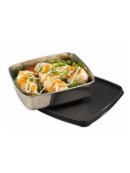 Signoraware - Black Smart N Slim Stainless Steel Lunch Box