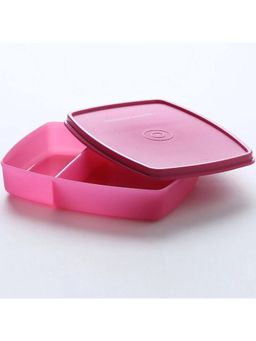 Signoraware - Pink Smart N Slim BPA Free Plastic Lunch Box