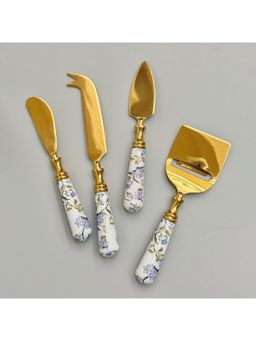 Faaya Gifting - Cheese Knives - Set Of 4 - Ethnic Chintz