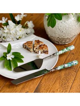 Faaya Gifting - White Amazonia Day Cake Server & Knife
