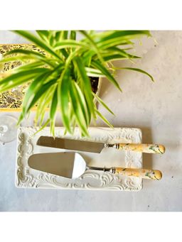 Faaya Gifting - Yellow Lisbon Lemon Cake Server & Knife