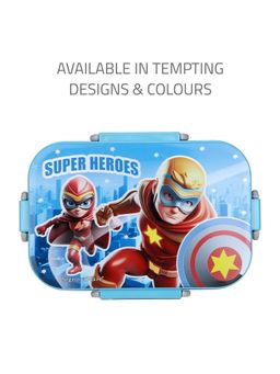 Signoraware - Blue Chipmunk Stainless Steel Printed Lunch Box (Pack of 2)