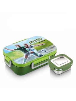 Signoraware - Green Chipmunk Stainless Steel Printed Lunch Box (Pack of 2)