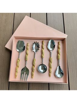 Faaya Gifting - Gold Twist 6 Piece Cutlery Set