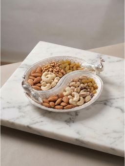 Trovea's - Silver Peacock Amra Duo Platter