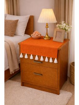 THROW PILLOW - Orange Tassels Fits Table Runner