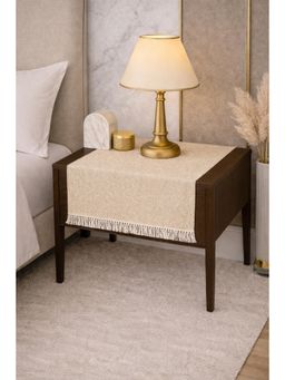 THROW PILLOW - Beige Neutral Fringe Table Runner