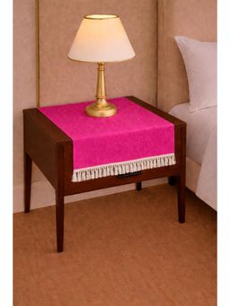 THROW PILLOW - Pink Fringe Table Runner
