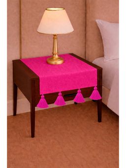 THROW PILLOW - Pink Tassels Table Runner