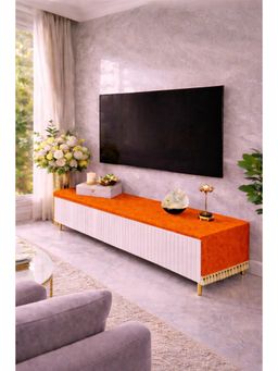 THROW PILLOW - Orange Fringe TV Unit Runner